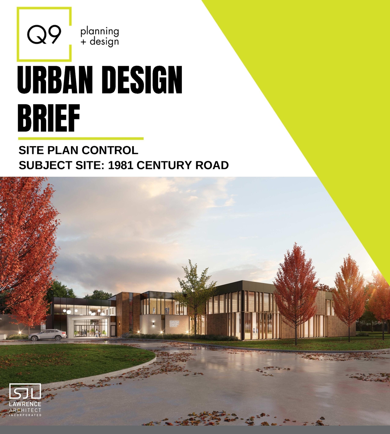 Construction site plan for project from page 1 of the file '2025-03-13 - Urban Design Brief - D07-12-25-0033'