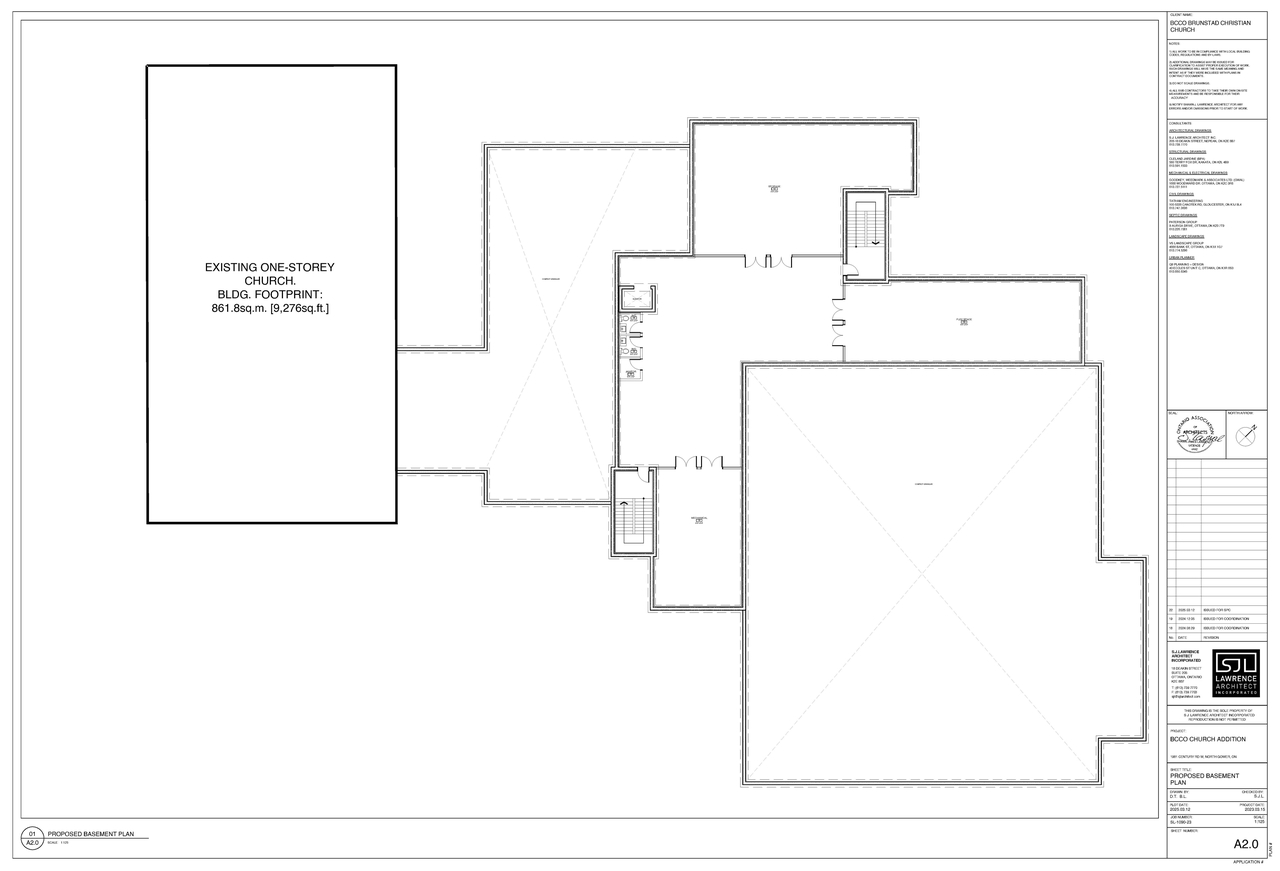 Construction site plan for project from page 1 of the file '2025-03-13 - Floor Plans - D07-12-25-0033'