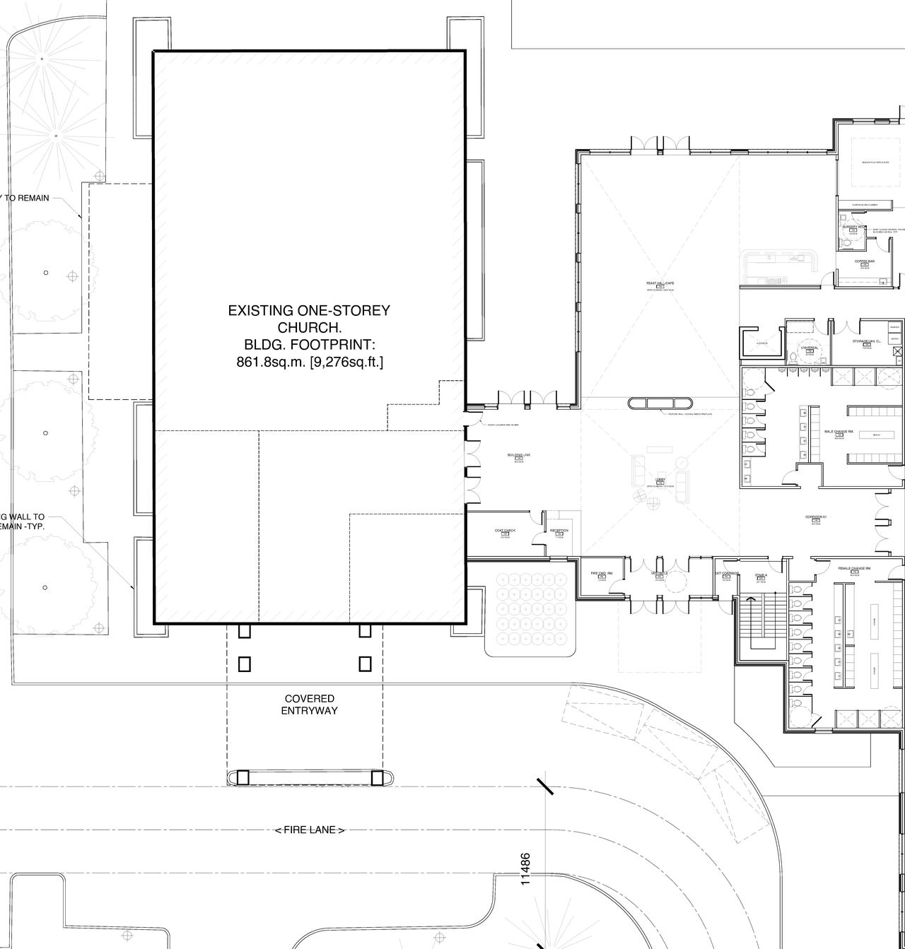 Construction site plan for project from page 2 of the file '2025-03-13 - Floor Plans - D07-12-25-0033'