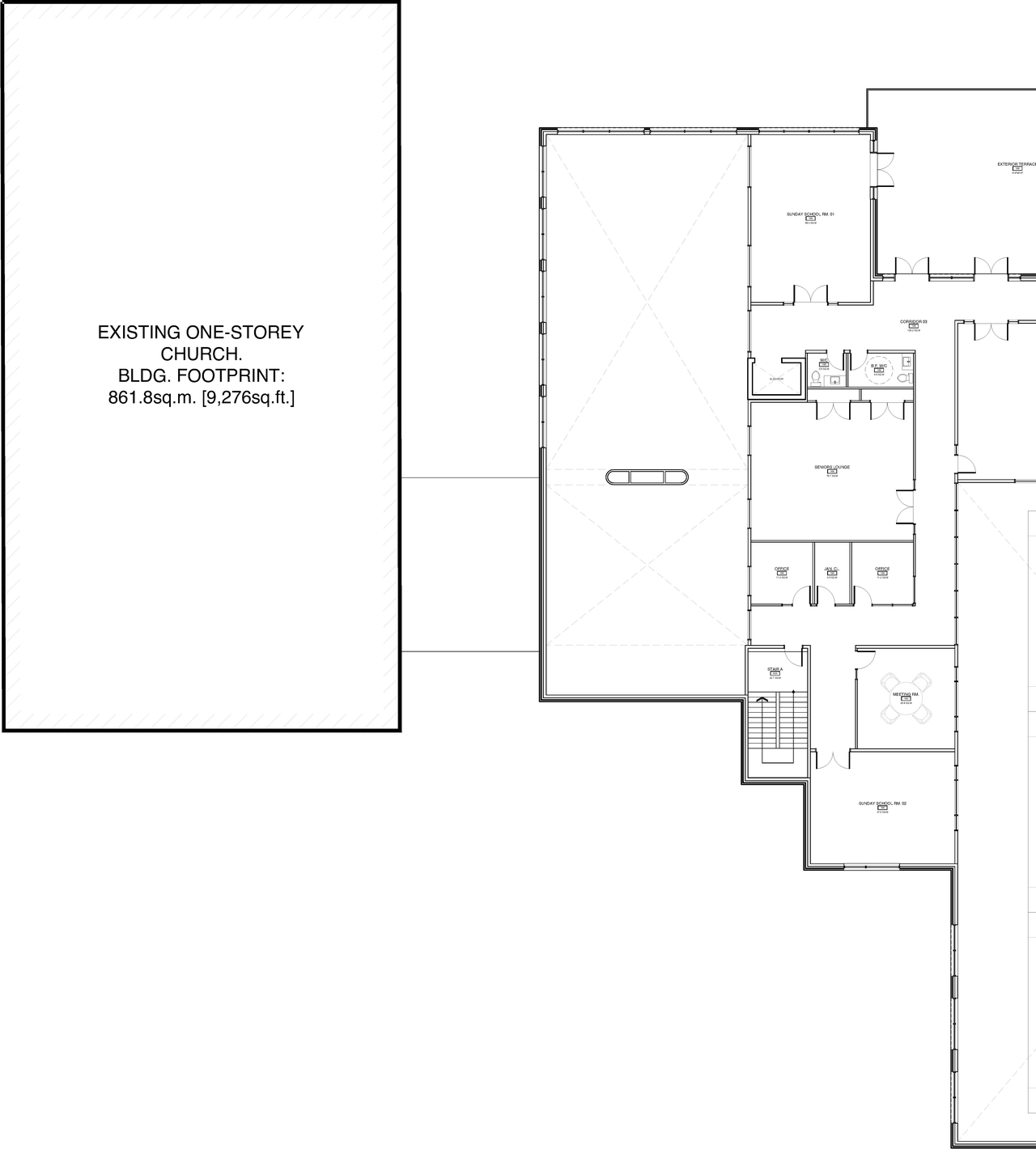 Construction site plan for project from page 3 of the file '2025-03-13 - Floor Plans - D07-12-25-0033'