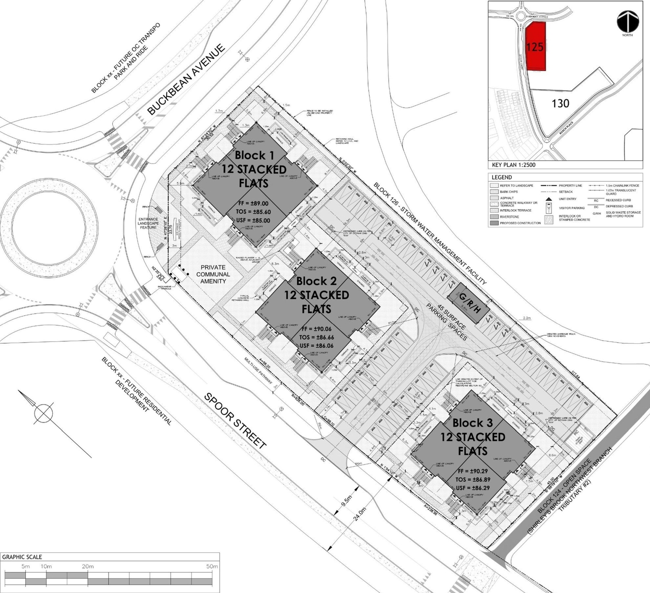 Construction site plan for project from page 22 of the file '2025-03-27 - Urban Design Brief - D07-12-25-0039'