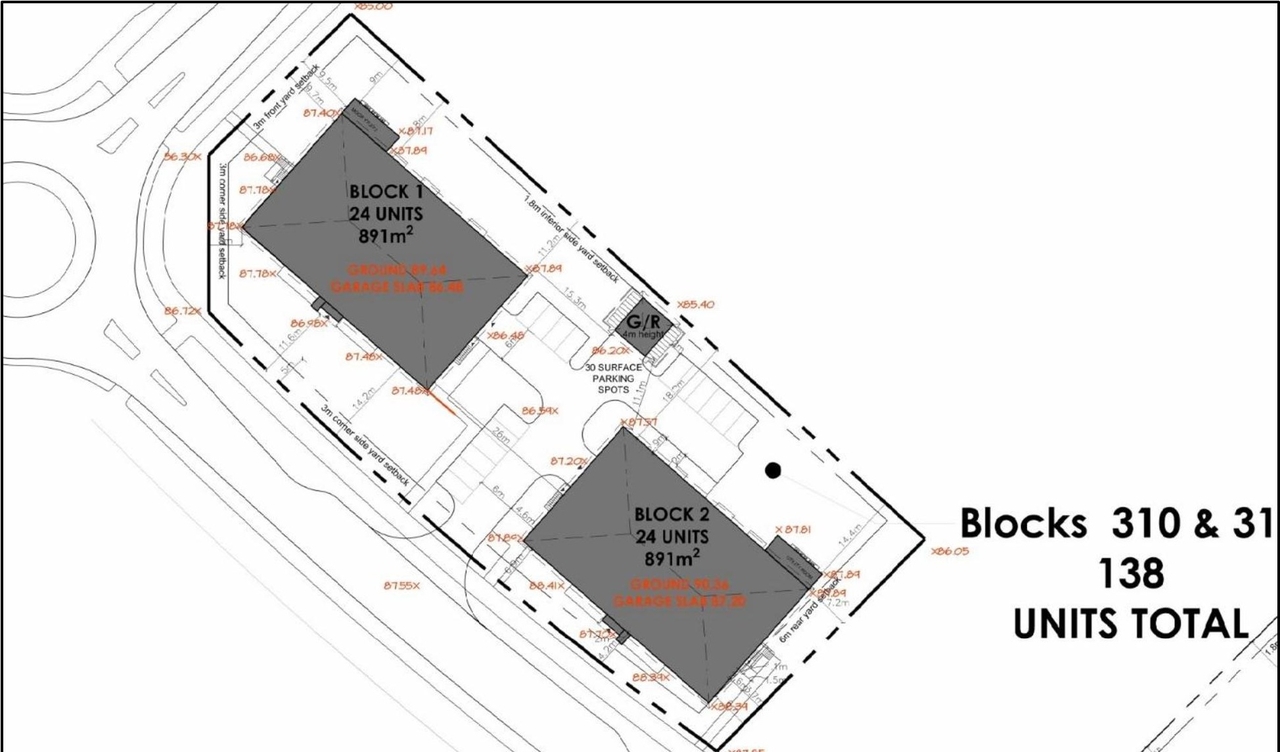 Construction site plan for project from page 5 of the file '2025-03-27 - Urban Design Brief - D07-12-25-0039'