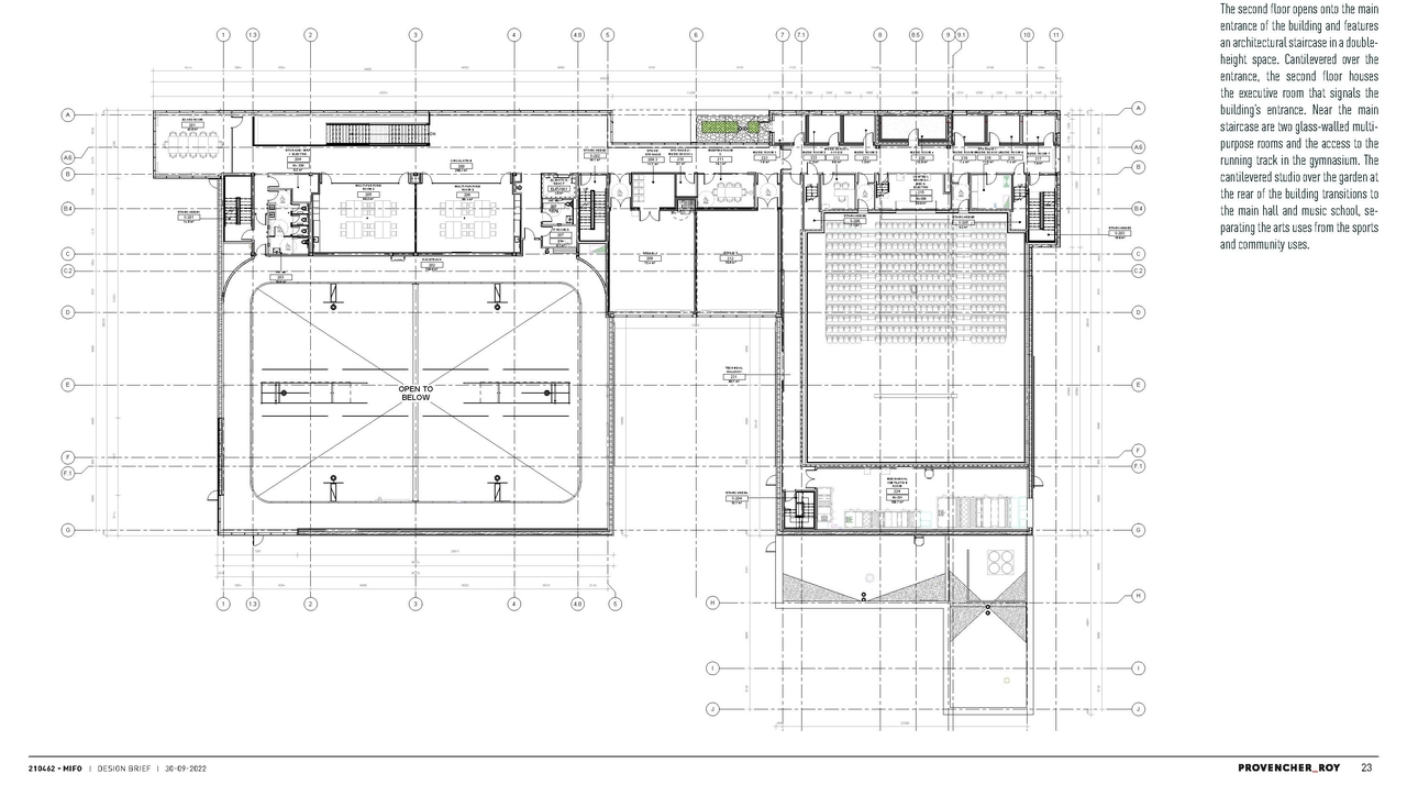Floor plan for project from page 23 of the file '2025-03-28 - Design Brief - D07-12-25-0040'