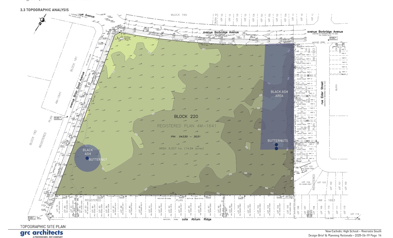 Construction site plan for project from page 14 of the file '2025-06-20 - Urban Design Brief - D07-12-25-0045'