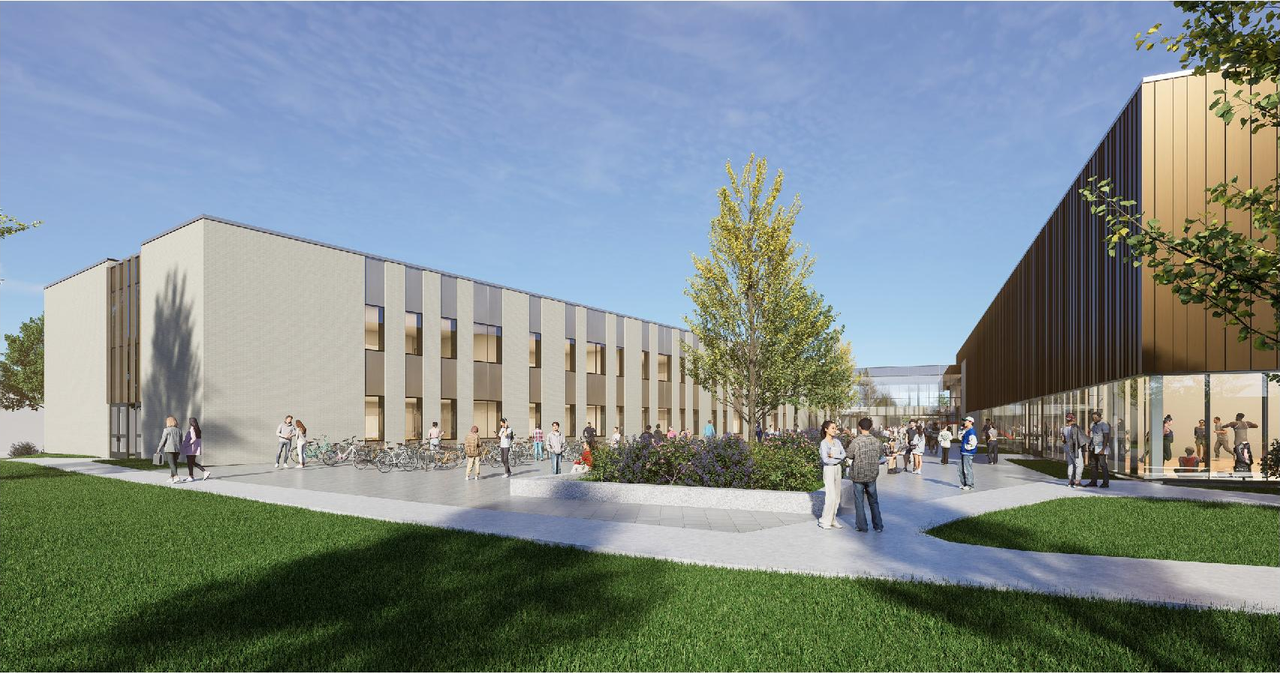 Rendering of building from page 19 of the file '2025-06-20 - Urban Design Brief - D07-12-25-0045'