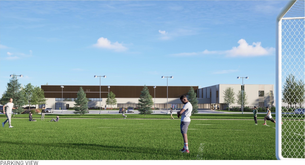 Rendering of building from page 19 of the file '2025-06-20 - Urban Design Brief - D07-12-25-0045'