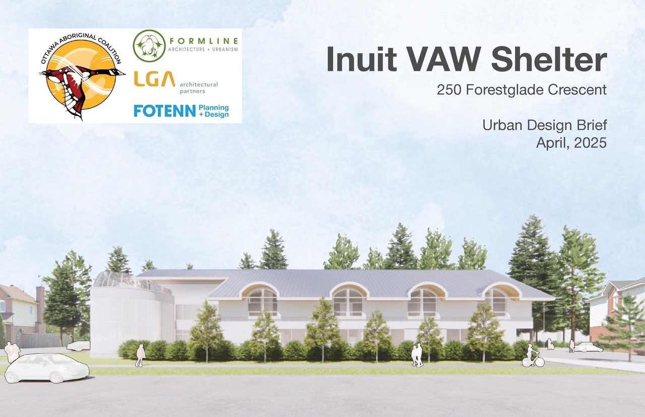 Rendering of building from page 1 of the file '2025-04-09 - Urban Design Brief - D07-12-25-0046'