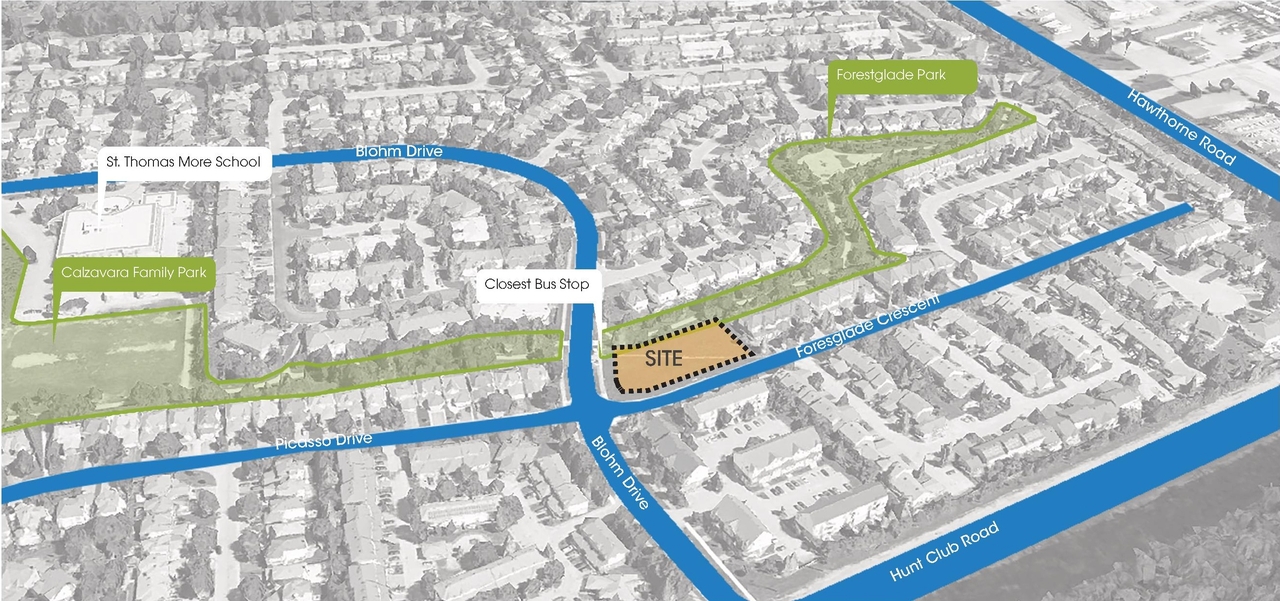 Construction site plan for project from page 13 of the file '2025-04-09 - Urban Design Brief - D07-12-25-0046'