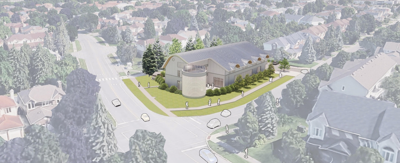 Rendering of building from page 16 of the file '2025-04-09 - Urban Design Brief - D07-12-25-0046'