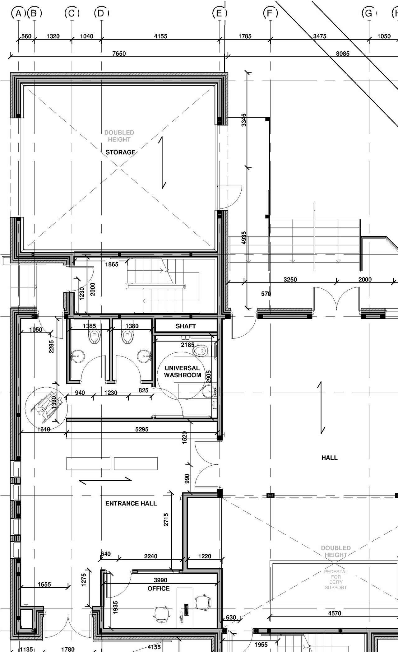 Construction site plan for project from page 3 of the file '2025-06-20 - Floor Plans A100-A103 - D07-12-25-0049'