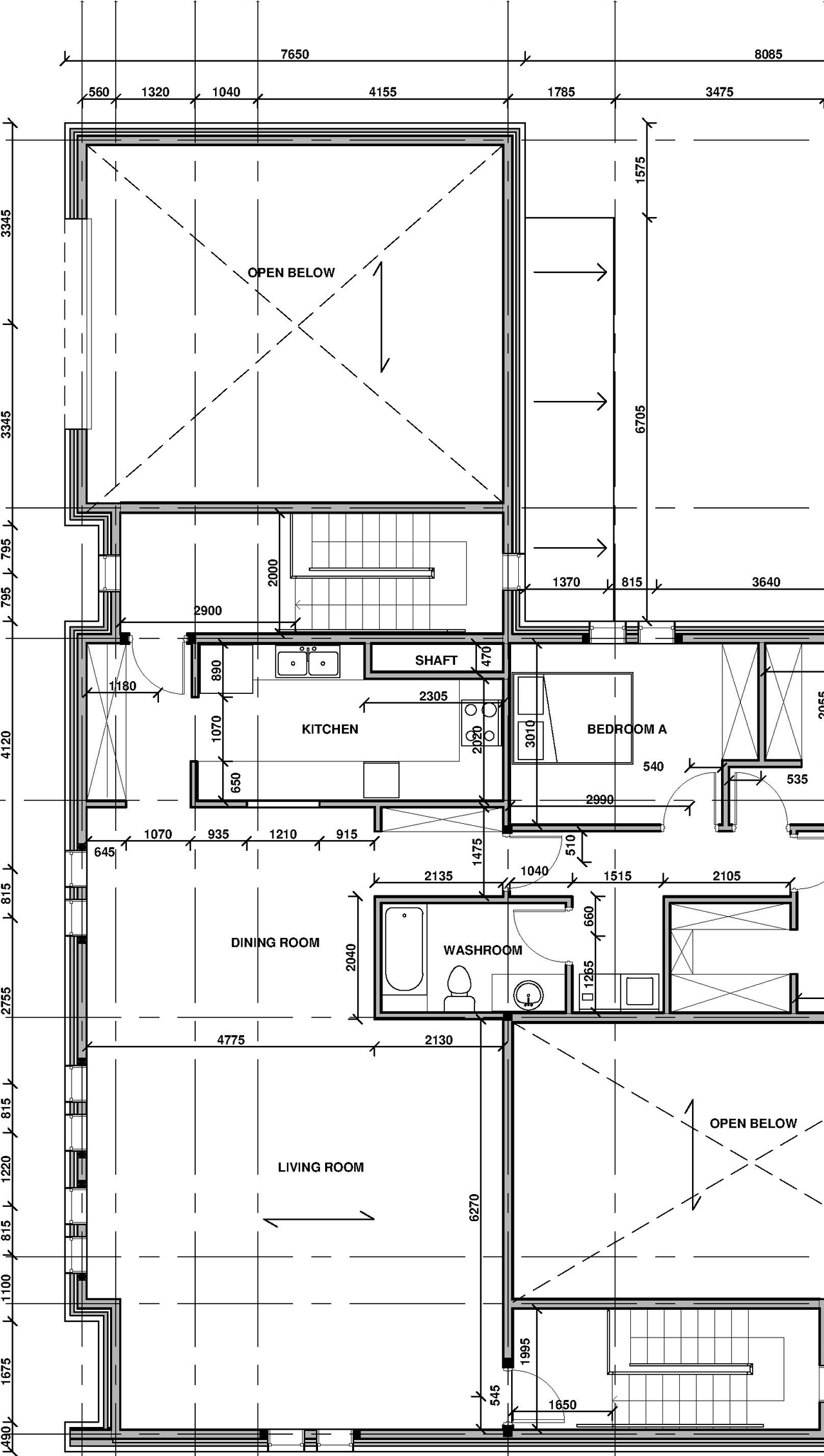 Floor plan for project from page 1 of the file '2025-08-01 - Proposed Residence Floor Plans - D07-12-25-0049'