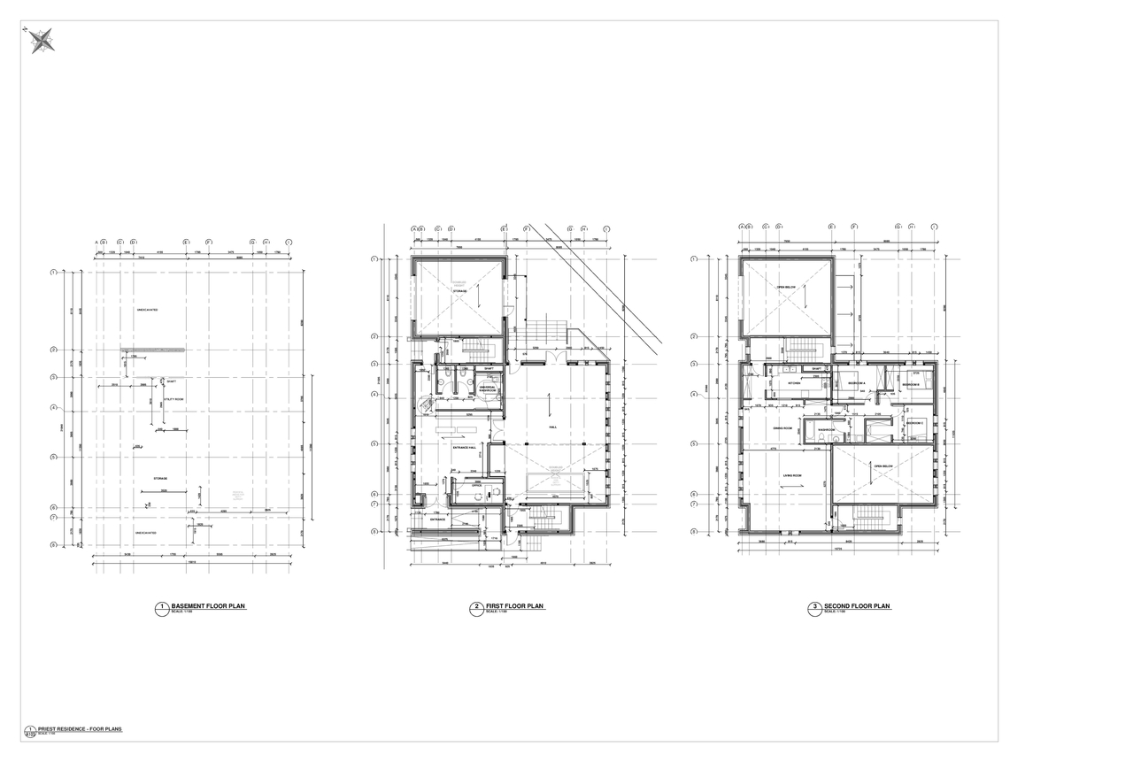 Floor plan for project from page 1 of the file '2025-08-01 - Proposed Residence Floor Plans - D07-12-25-0049'