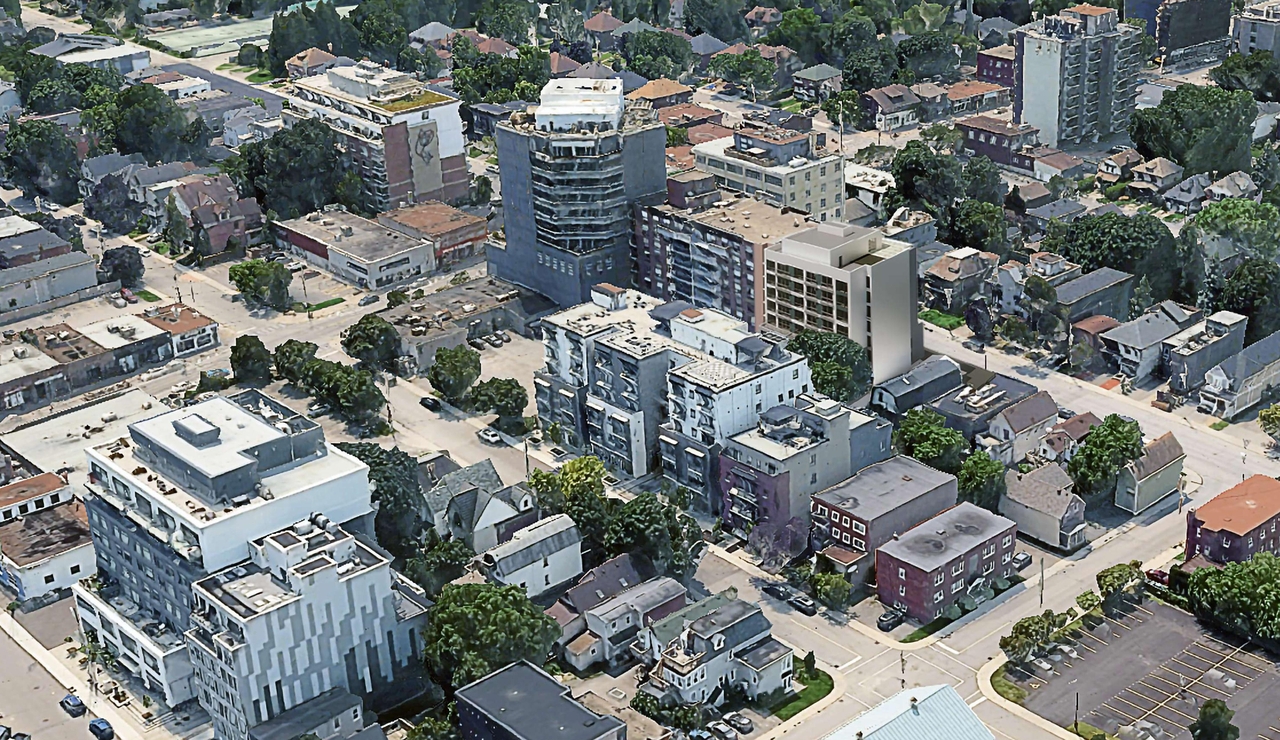 Rendering of building from page 19 of the file '2026-01-08 - Design Brief - D02-02-25-0026 & D07-12-25-0053'