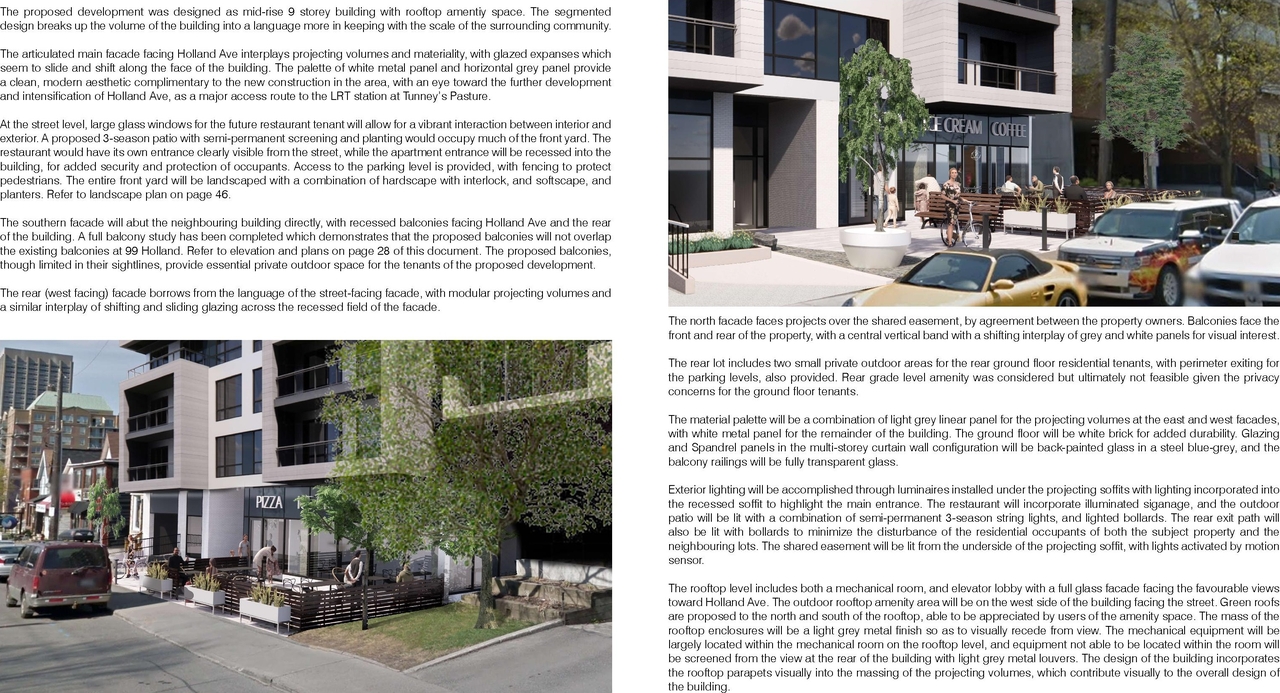 Rendering of building from page 32 of the file '2026-01-08 - Design Brief - D02-02-25-0026 & D07-12-25-0053'