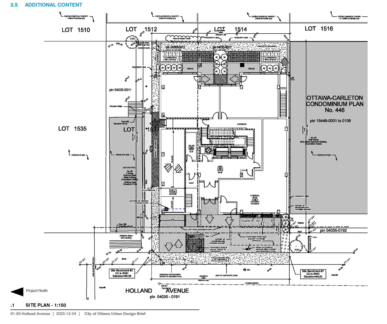 Construction site plan for project from page 48 of the file '2026-01-08 - Design Brief - D02-02-25-0026 & D07-12-25-0053'
