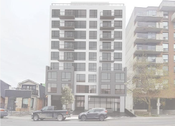 Rendering of building from page 1 of the file '2025-04-24 - Design Brief - D07-12-25-0053'