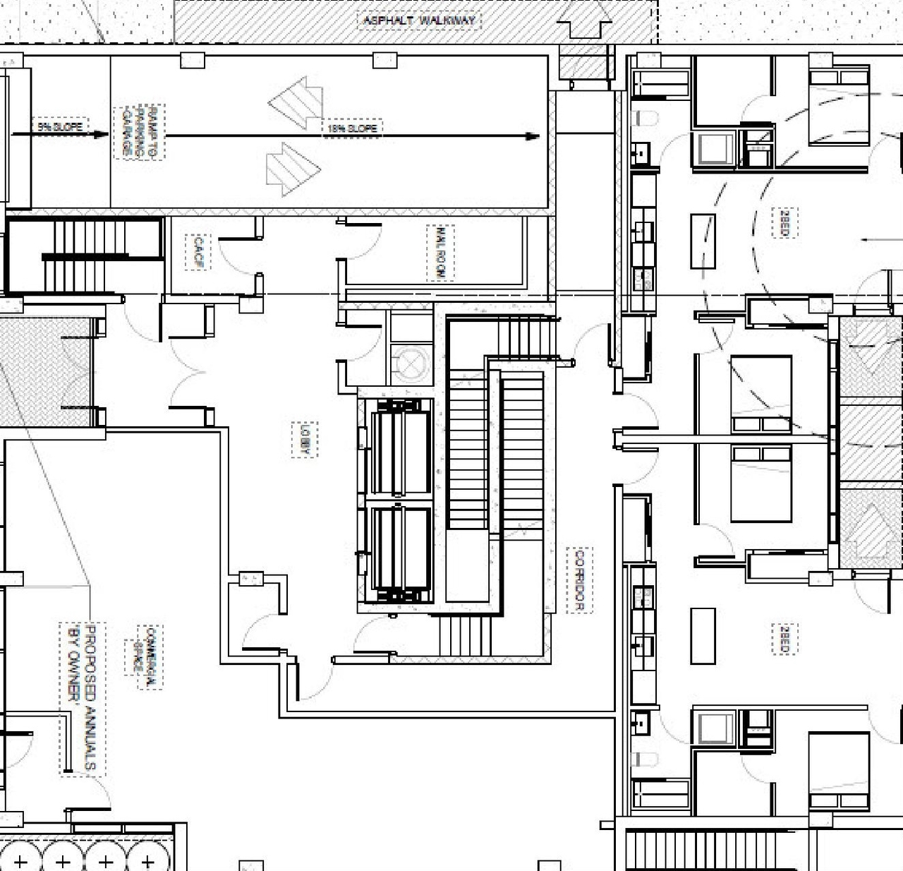 Construction site plan for project from page 46 of the file '2025-04-24 - Design Brief - D07-12-25-0053'