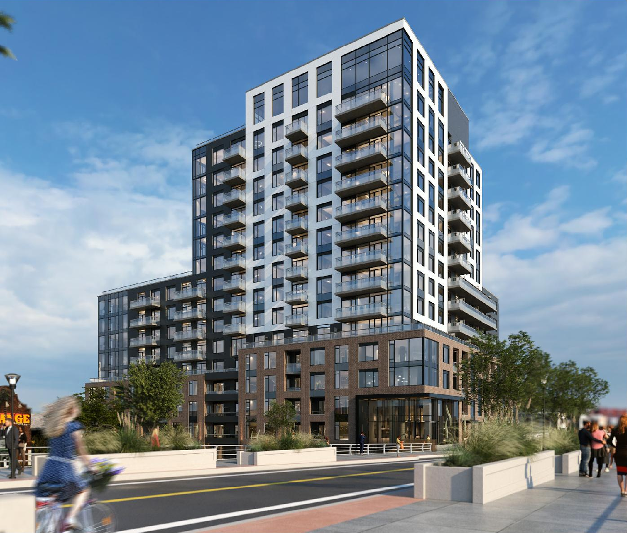 Rendering of building from page 10 of the file '2025-04-30 - Urban Design Review Panel Report - D07-12-25-0060'