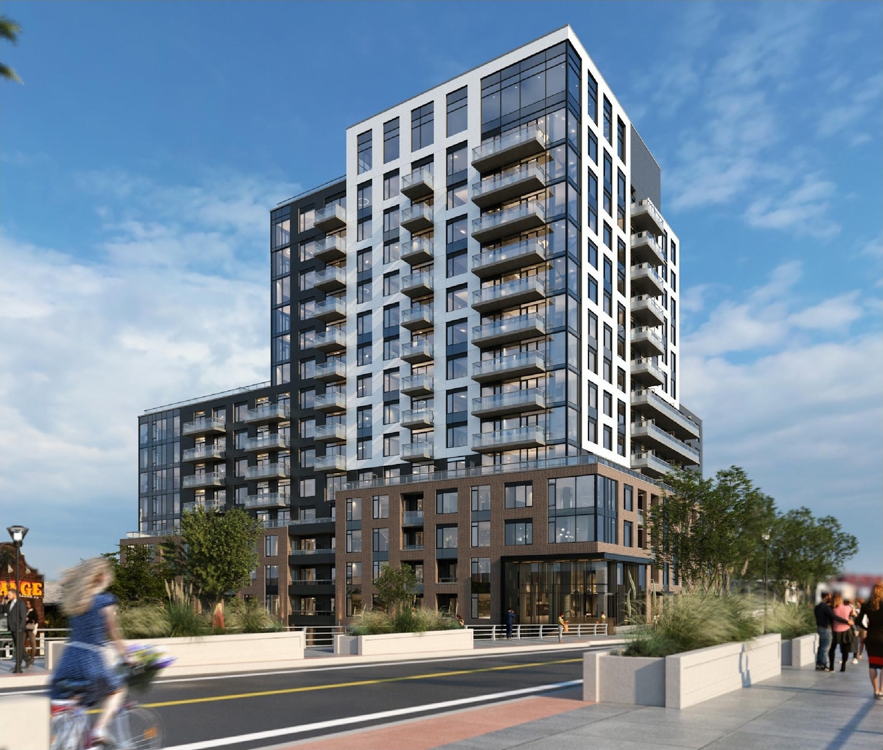 Rendering of building from page 10 of the file '2025-04-30 - Urban Design Review Panel Report - D07-12-25-0060'