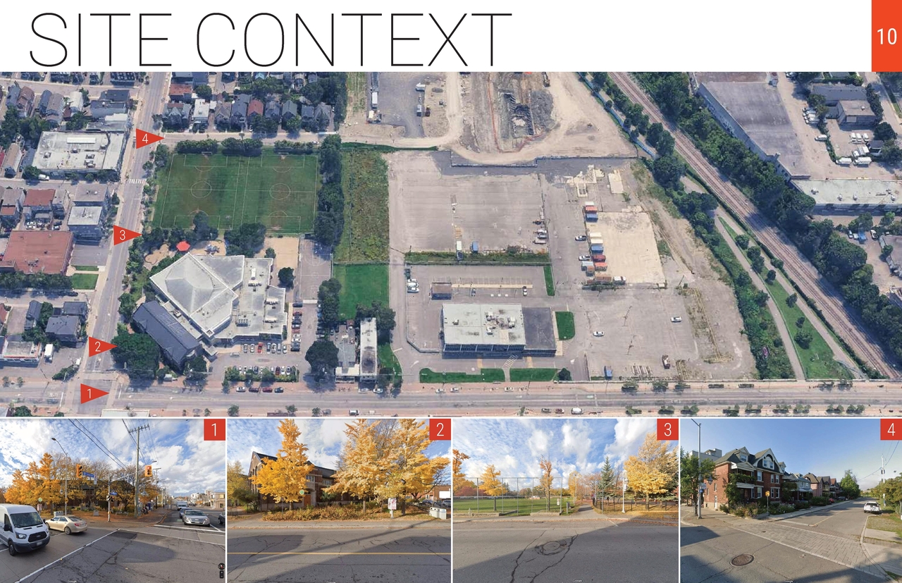 Construction site plan for project from page 14 of the file '2025-04-30 - Urban Design Review Panel Report - D07-12-25-0060'