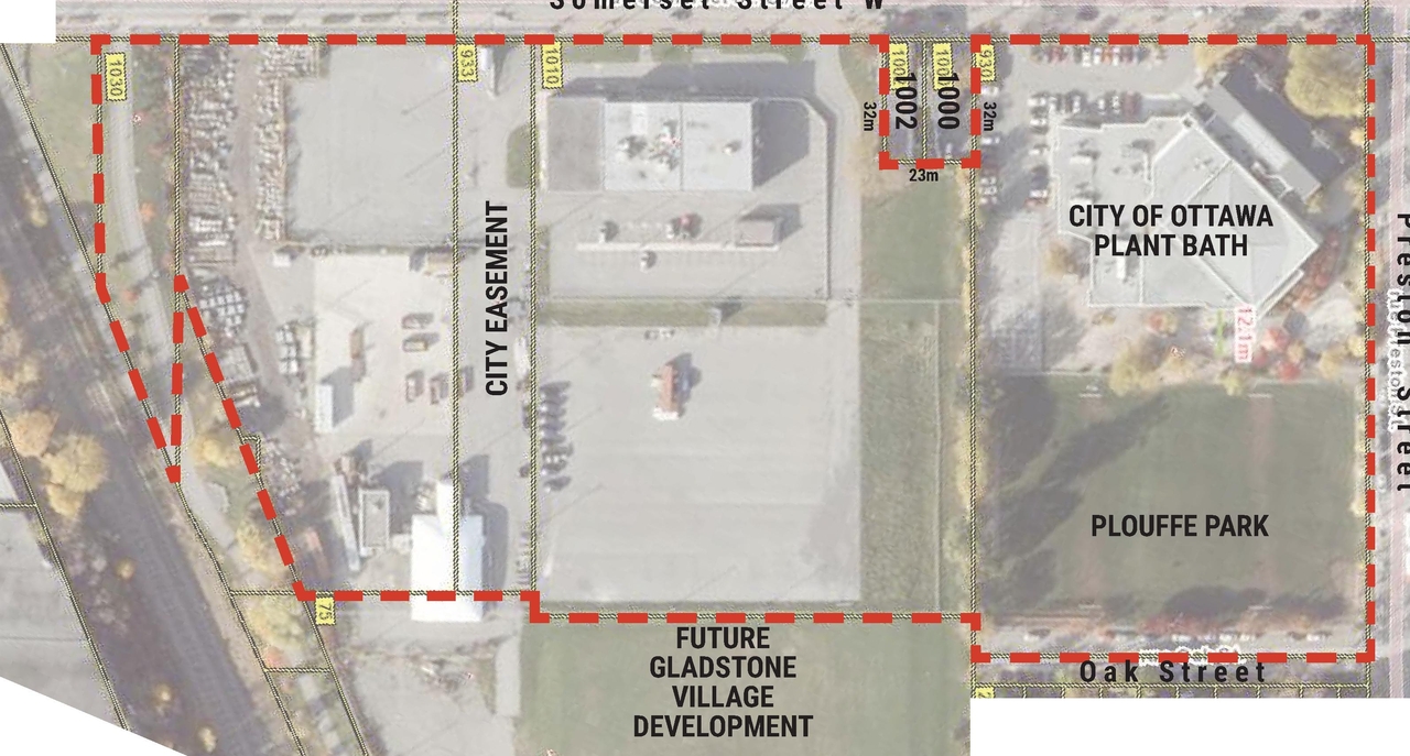 Construction site plan for project from page 19 of the file '2025-04-30 - Urban Design Review Panel Report - D07-12-25-0060'
