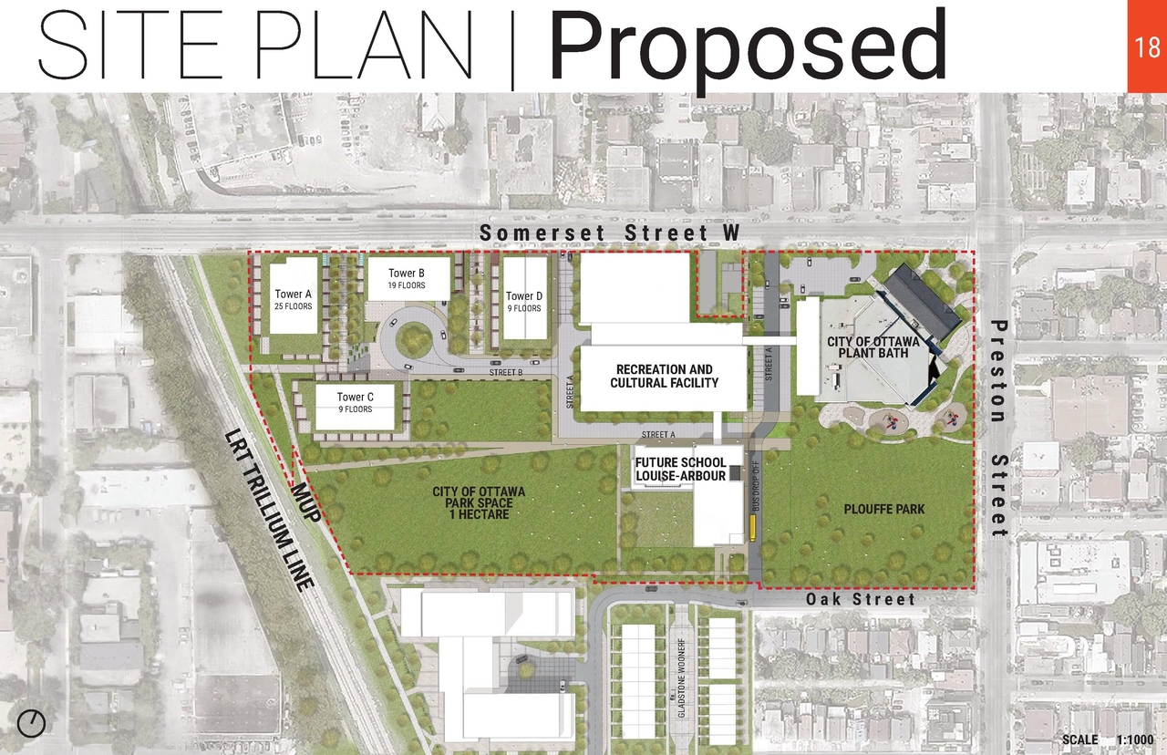 Construction site plan for project from page 22 of the file '2025-04-30 - Urban Design Review Panel Report - D07-12-25-0060'