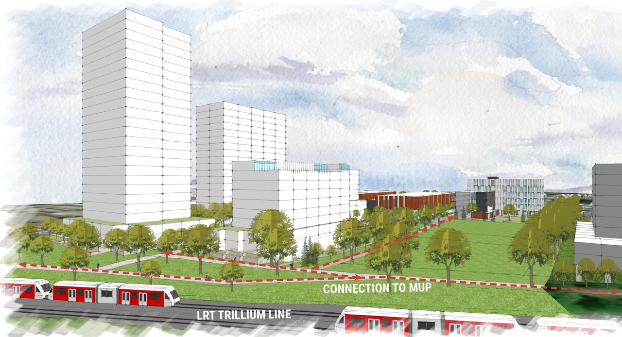 Rendering of building from page 29 of the file '2025-04-30 - Urban Design Review Panel Report - D07-12-25-0060'
