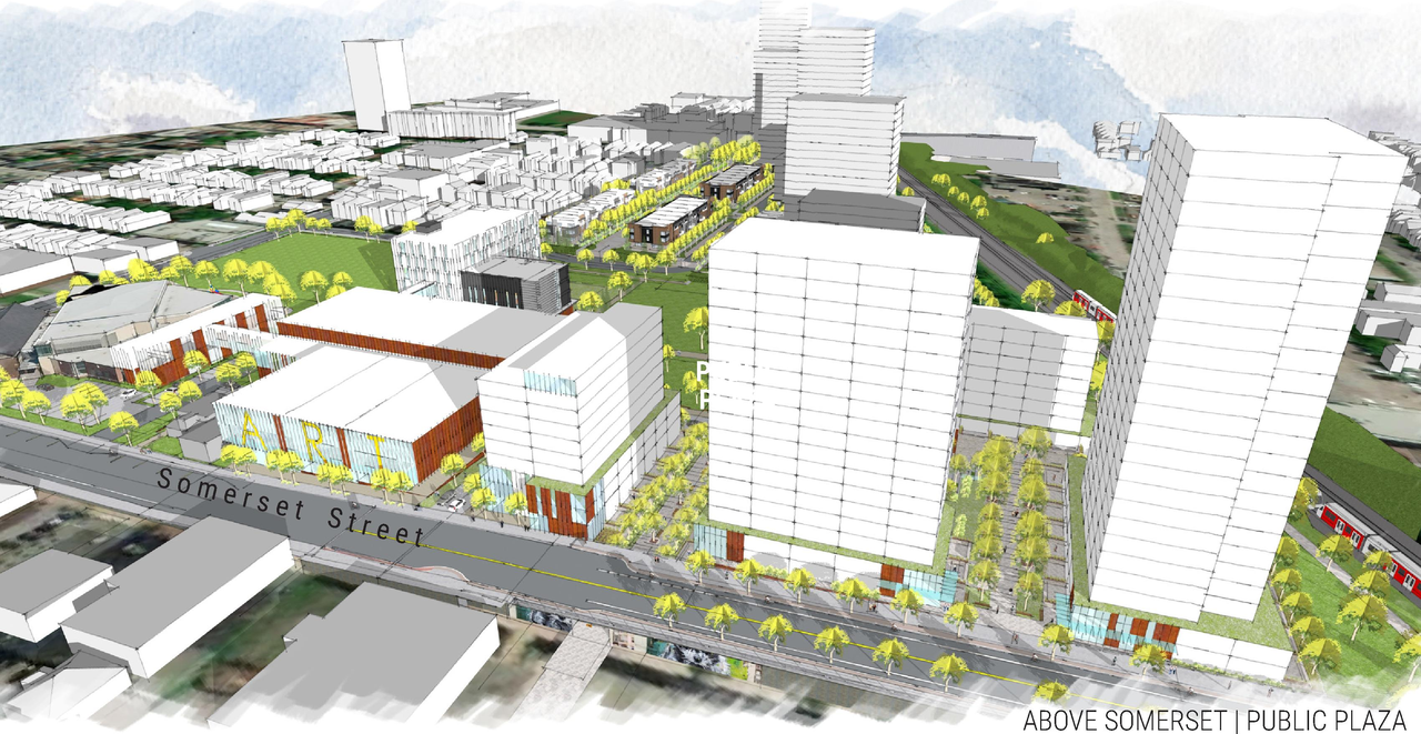 Rendering of building from page 32 of the file '2025-04-30 - Urban Design Review Panel Report - D07-12-25-0060'