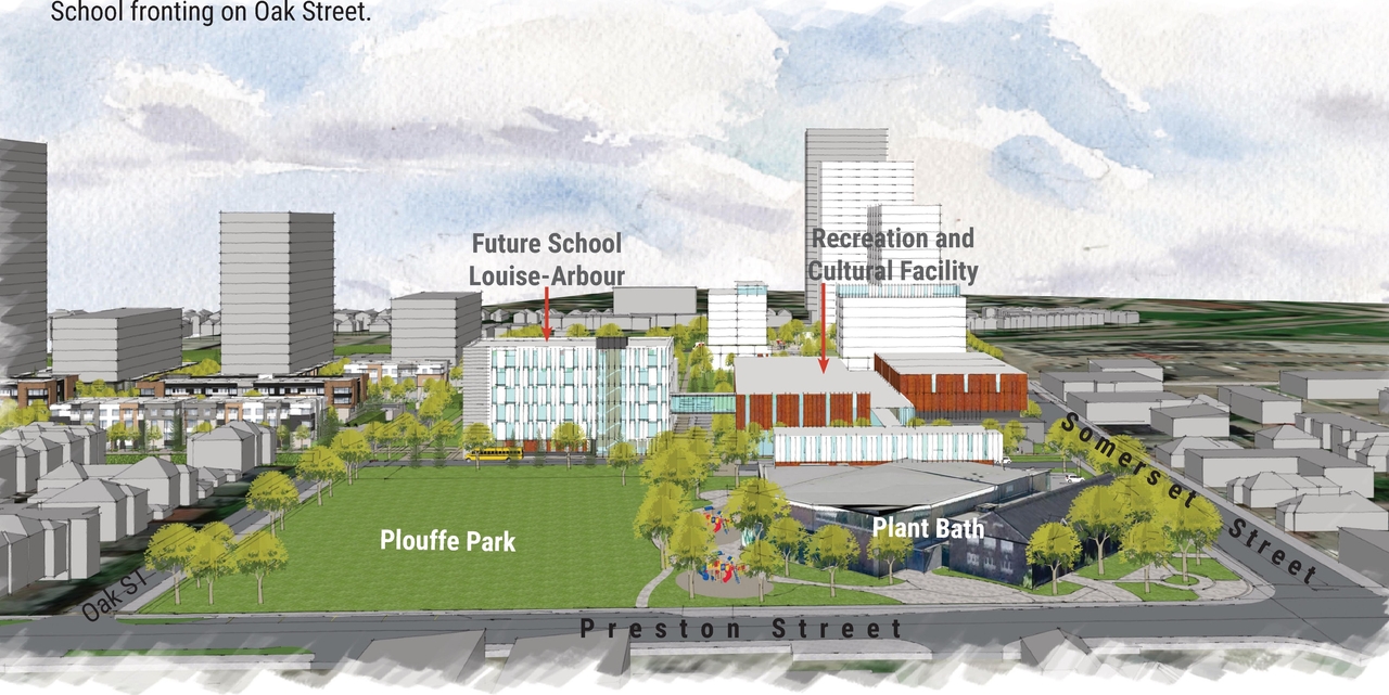 Rendering of building from page 39 of the file '2025-04-30 - Urban Design Review Panel Report - D07-12-25-0060'