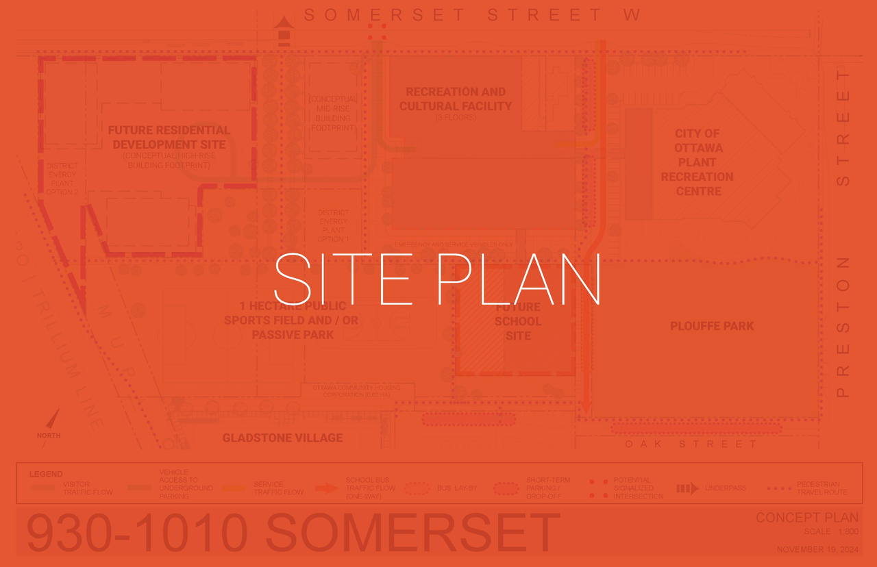Construction site plan for project from page 52 of the file '2025-04-30 - Urban Design Review Panel Report - D07-12-25-0060'