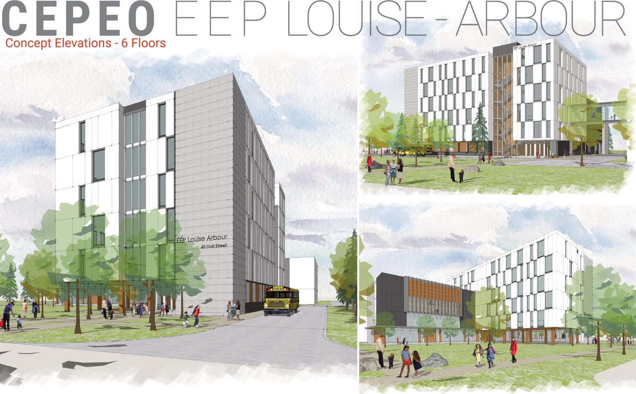 Rendering of building from page 58 of the file '2025-04-30 - Urban Design Review Panel Report - D07-12-25-0060'