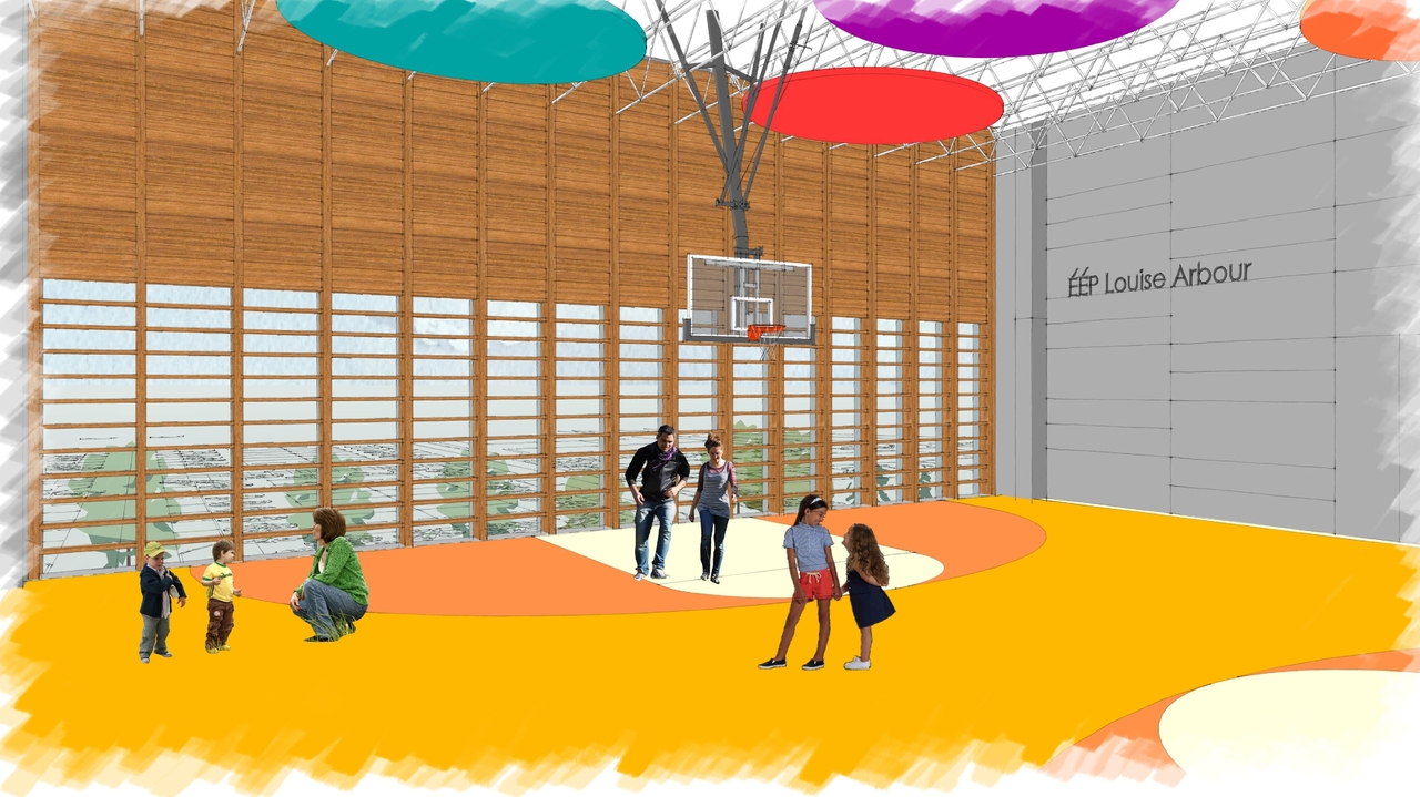 Rendering of building from page 62 of the file '2025-04-30 - Urban Design Review Panel Report - D07-12-25-0060'