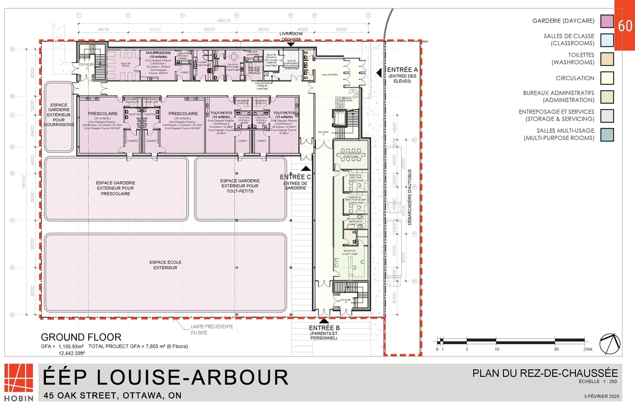 Construction site plan for project from page 64 of the file '2025-04-30 - Urban Design Review Panel Report - D07-12-25-0060'