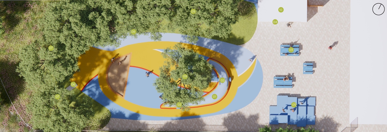 Construction site plan for project from page 79 of the file '2025-04-30 - Urban Design Review Panel Report - D07-12-25-0060'