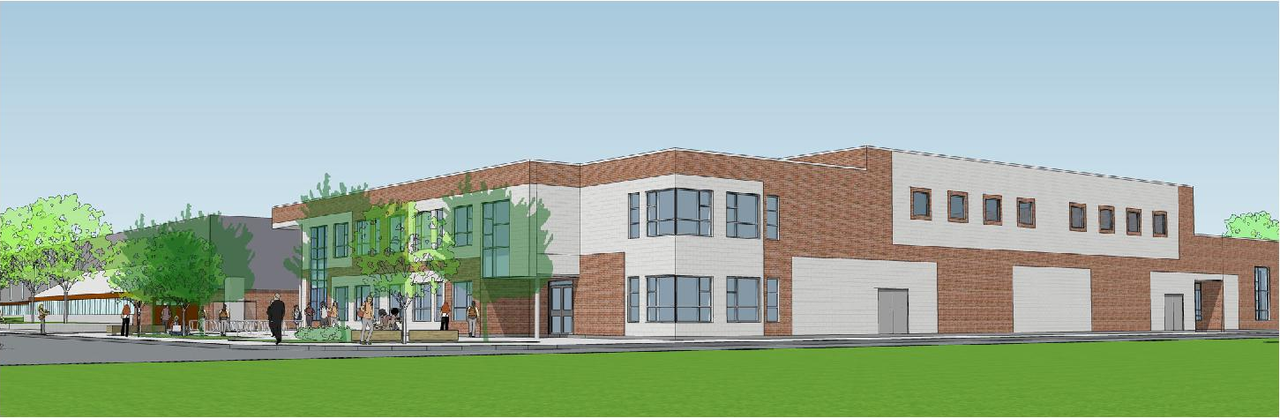 Rendering of building from page 15 of the file '2025-09-01 - Urban Design Brief - D07-12-25-0062'