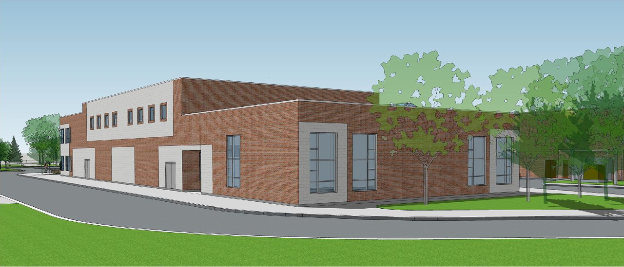 Rendering of building from page 19 of the file '2025-09-01 - Urban Design Brief - D07-12-25-0062'