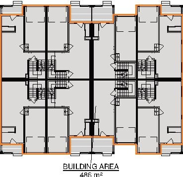 Floor plan for project from page 12 of the file '2025-05-07 - Urban Design Brief - D07-12-25-0063'