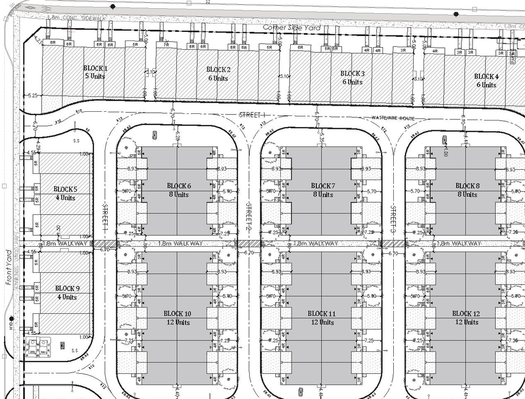 Construction site plan for project from page 8 of the file '2025-05-07 - Urban Design Brief - D07-12-25-0063'