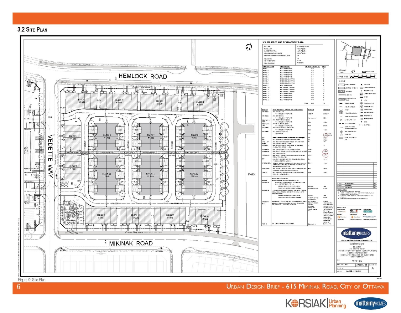 Construction site plan for project from page 8 of the file '2025-05-07 - Urban Design Brief - D07-12-25-0063'