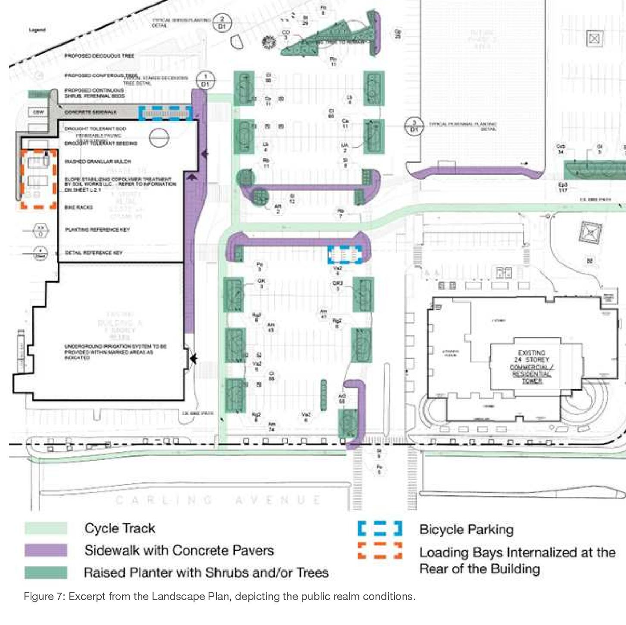 Construction site plan for project from page 25 of the file '2025-05-13 - Urban Design Brief - D07-12-25-0064'