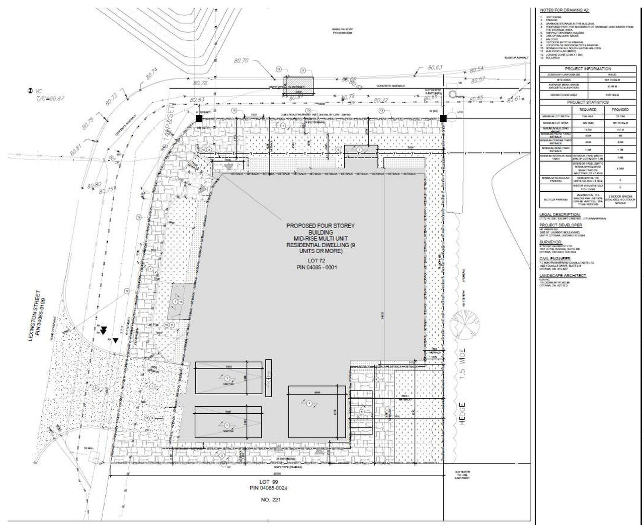 Construction site plan for project from page 19 of the file '2025-11-12 - Cover Letter - Public Consultation Strategy and Urban Design Brief - D07-12-25-0065'
