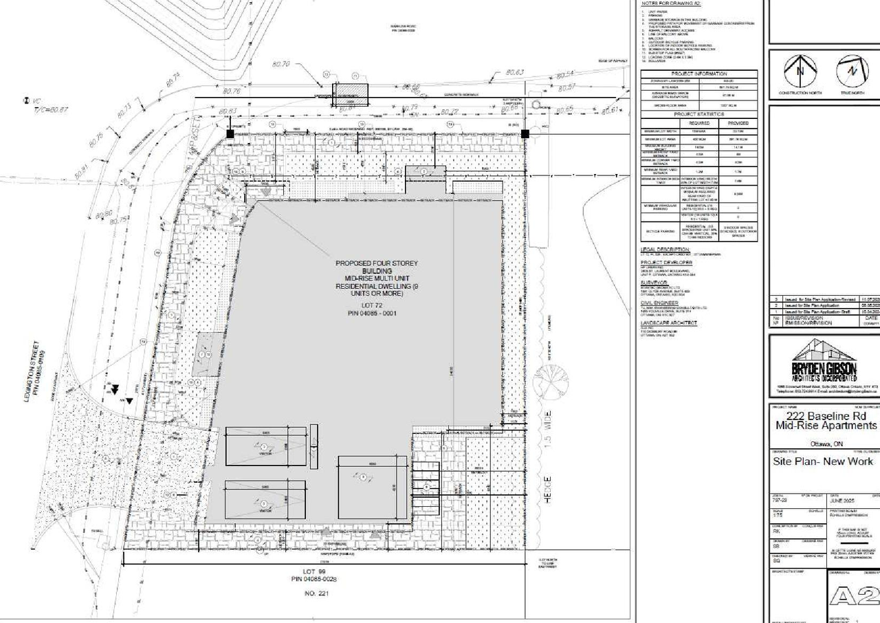 Construction site plan for project from page 19 of the file '2025-11-12 - Cover Letter - Public Consultation Strategy and Urban Design Brief - D07-12-25-0065'