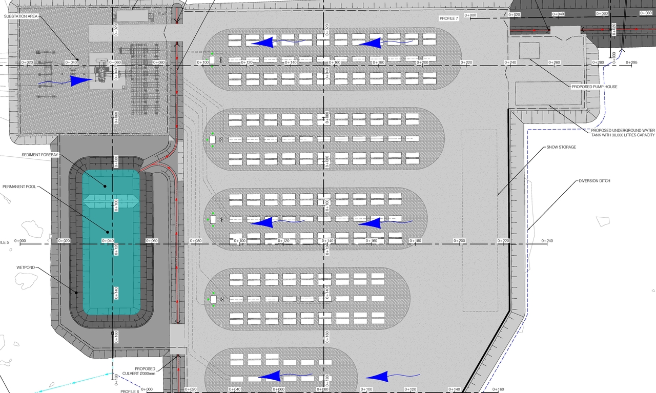 Construction site plan for project from page 1 of the file '2025-05-16 - Plan View Sections - D07-12-25-0067'