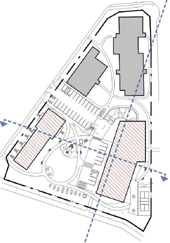 Construction site plan for project from page 42 of the file '2025-05-27 - Urban Design Brief - D07-12-25-0071'