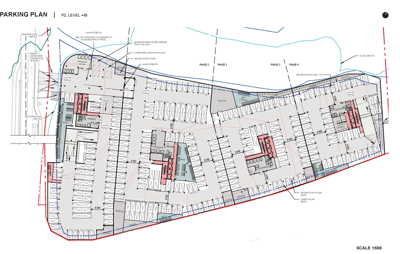 Construction site plan for project from page 40 of the file '2025-06-02 - Design Brief - D07-12-25-0073'