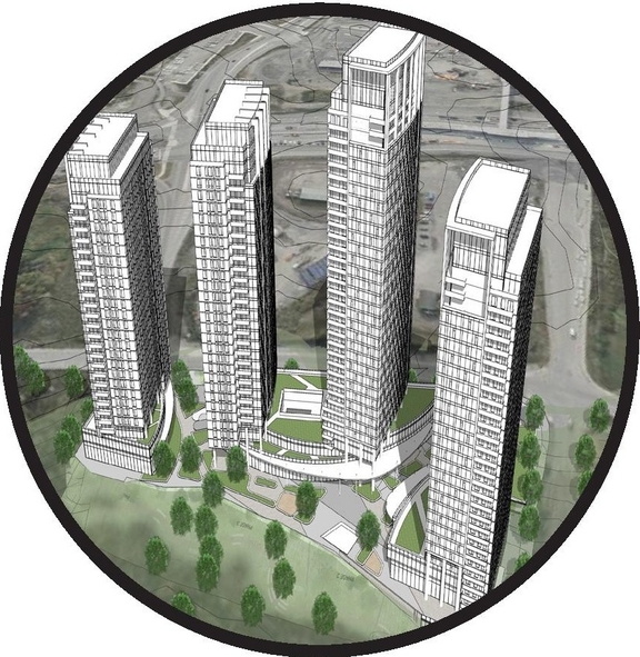 Rendering of building from page 20 of the file '2026-03-23 - SPA Design Brief - D07-12-25-0073'