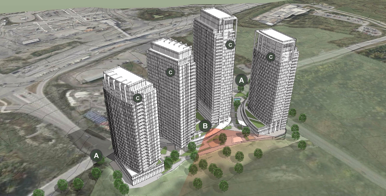 Rendering of building from page 27 of the file '2026-03-23 - SPA Design Brief - D07-12-25-0073'