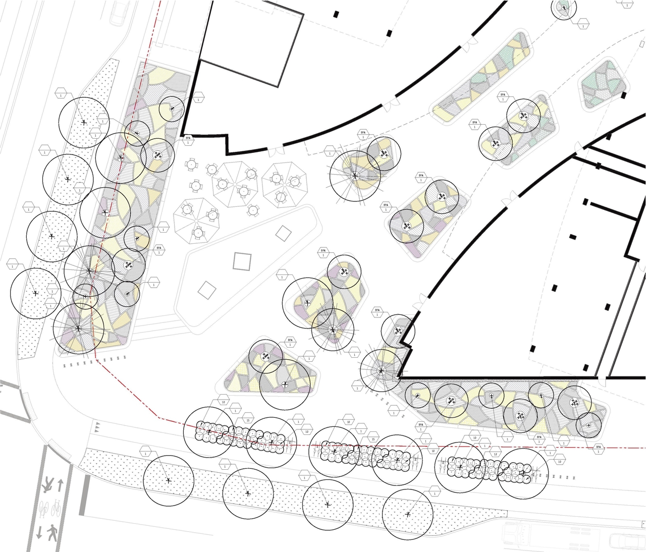 Construction site plan for project from page 15 of the file '2025-10-07 - Design Brief - D07-12-25-0073'