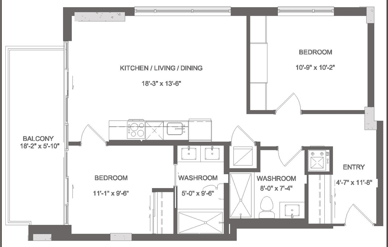 Floor plan for project from page 55 of the file '2025-10-07 - Design Brief - D07-12-25-0073'