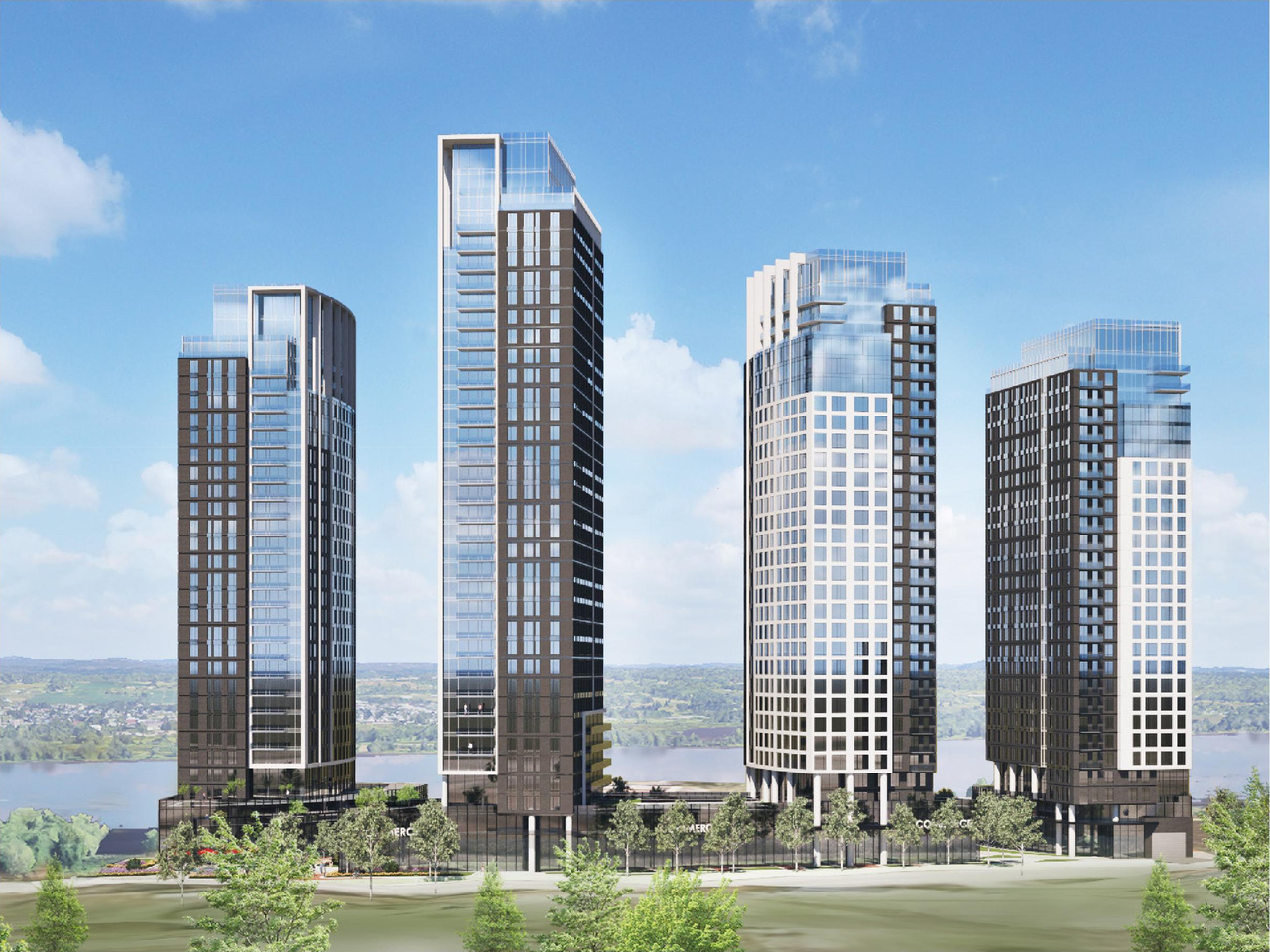 Rendering of building from page 65 of the file '2025-10-07 - Design Brief - D07-12-25-0073'